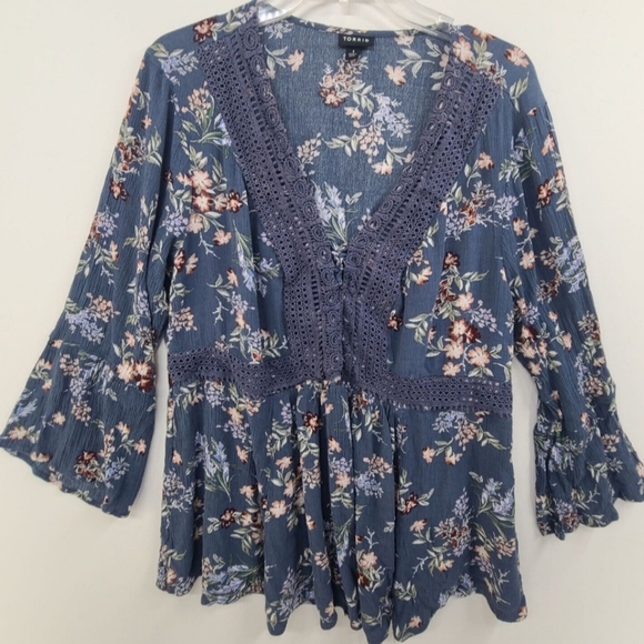 2/$30 TORRID Bohemian blouse (#236) - Picture 1 of 9
